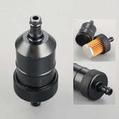 Filtru de combustibil în linie pentru motocicletă, 5 culori, 8 mm, benzină, gaz, filtru de combustibil, aluminiu CNC