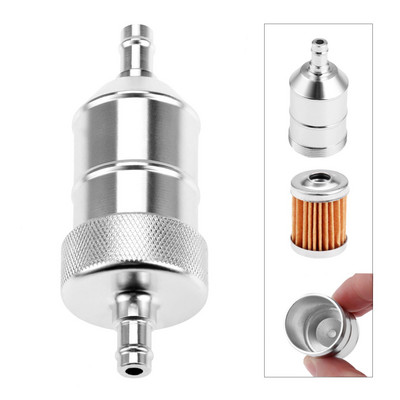 Filtru de combustibil în linie pentru motocicletă, 5 culori, 8 mm, benzină, gaz, filtru de combustibil, aluminiu CNC