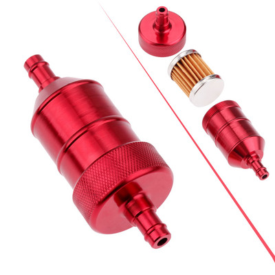 Filtru de combustibil în linie pentru motocicletă, 5 culori, 8 mm, benzină, gaz, filtru de combustibil, aluminiu CNC