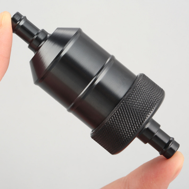 Filtru de combustibil în linie pentru motocicletă, 5 culori, 8 mm, benzină, gaz, filtru de combustibil, aluminiu CNC