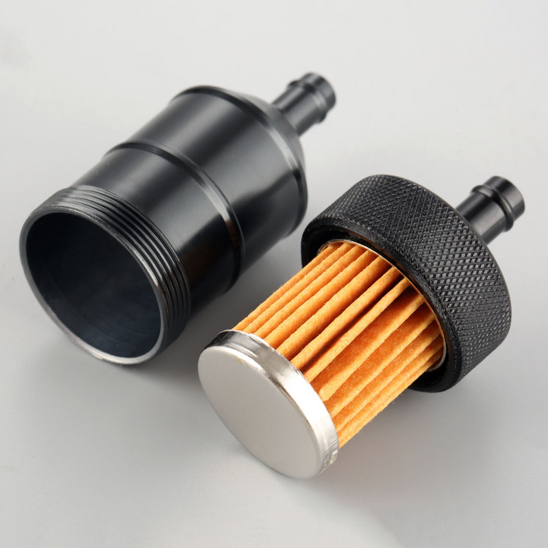 Filtru de combustibil în linie pentru motocicletă, 5 culori, 8 mm, benzină, gaz, filtru de combustibil, aluminiu CNC