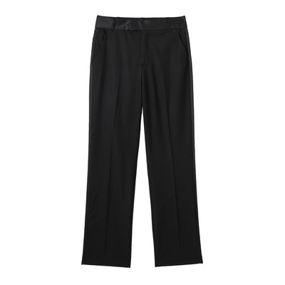 TRAF 2023 Γυναικεία Σετ 2 τεμαχίων Fashion Splice Lapel Κοντό λεπτό μπλουζάκι μπλούζες + σατέν μακρύ παντελόνι Φθινοπωρινό Causal κομψό σετ