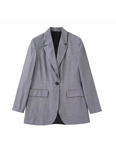 Willshela Ženska modna 2-dijelna odijela Jednobojni sako s jednim gumbom i vintage kratke hlače s prednjim zatvaračem Ženski uredski sako sako