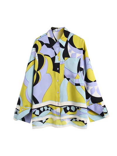 Willshela Set Două Piese Moda Femei Bluză Imprimată Pantaloni Drepți Chic Damă Casual Ținute Femei Seturi Pantaloni