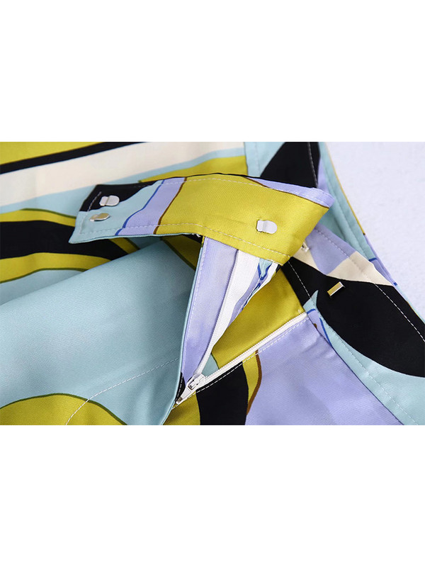 Willshela Set Două Piese Moda Femei Bluză Imprimată Pantaloni Drepți Chic Damă Casual Ținute Femei Seturi Pantaloni