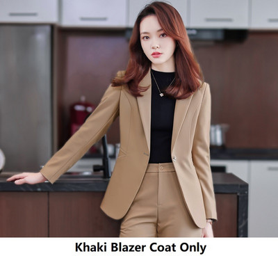 Γυναικεία επαγγελματικά κοστούμια με παντελόνι και μπουφάν Παλτό OL Styles Επαγγελματικά παντελόνια εργαστήρια γραφείου Σετ μπλέιζερ Γυναικεία παντελόνια