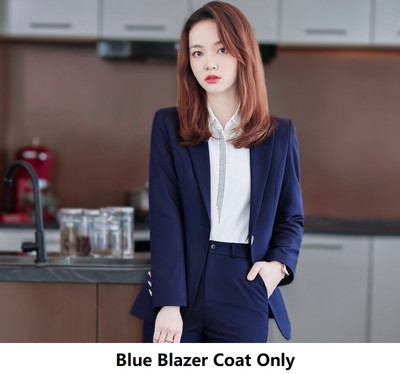 Γυναικεία επαγγελματικά κοστούμια με παντελόνι και μπουφάν Παλτό OL Styles Επαγγελματικά παντελόνια εργαστήρια γραφείου Σετ μπλέιζερ Γυναικεία παντελόνια