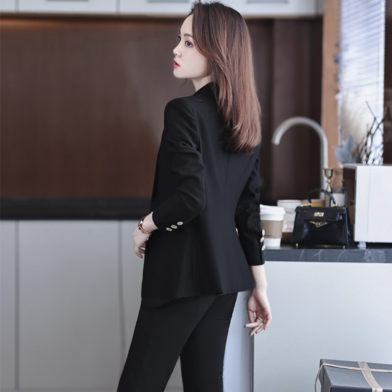 Γυναικεία επαγγελματικά κοστούμια με παντελόνι και μπουφάν Παλτό OL Styles Επαγγελματικά παντελόνια εργαστήρια γραφείου Σετ μπλέιζερ Γυναικεία παντελόνια