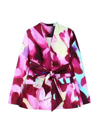 TRAF sieviešu modes mētelis bez apkakles ar jostas apdruku un sieviešu bikses ar rāvējslēdzēju ar augstu vidukli. Divdaļīgie komplekti Mujer