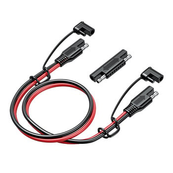 Καλώδιο φόρτισης μπαταρίας Solar SAE to SAE Extension Cable Solar Plug Cord 16AWG Αδιάβροχο για μπαταρίες αυτοκινήτου