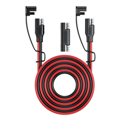 Καλώδιο φόρτισης μπαταρίας Solar SAE to SAE Extension Cable Solar Plug Cord 16AWG Αδιάβροχο για μπαταρίες αυτοκινήτου