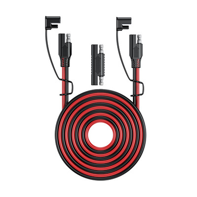 Καλώδιο φόρτισης μπαταρίας Solar SAE to SAE Extension Cable Solar Plug Cord 16AWG Αδιάβροχο για μπαταρίες αυτοκινήτου