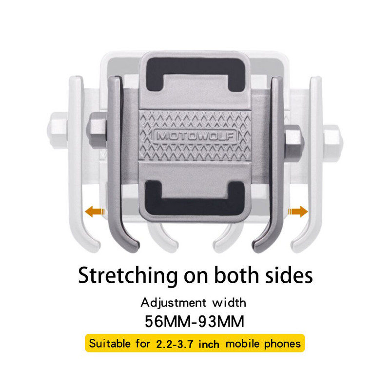 WUPP Suport nou pentru telefon mobil pentru motocicletă pentru Suport pentru telefon de 4" până la 6,6" Suport de montare pentru motocicletă, scuter, bicicletă, clemă de ghidon