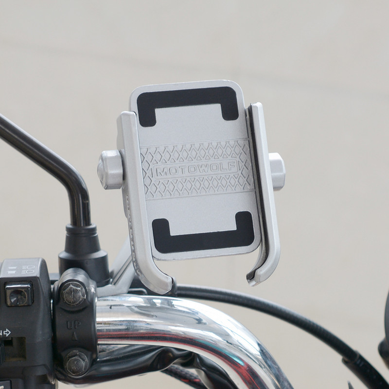 WUPP Suport nou pentru telefon mobil pentru motocicletă pentru Suport pentru telefon de 4" până la 6,6" Suport de montare pentru motocicletă, scuter, bicicletă, clemă de ghidon