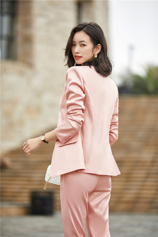 Κομψά κόκκινα γυναικεία ρούχα για εργασία γραφείου Γυναικεία επαγγελματικά OL στυλ Επαγγελματικά φθινοπωρινά χειμωνιάτικα μπλέιζερ Ρούχα συνέντευξης