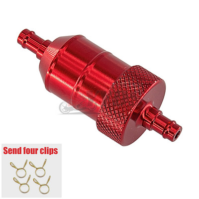 Νέο Universal 8mm Καθαριστικό φίλτρου καυσίμου βενζίνης CNC αλουμίνιο για ποδήλατο βρωμιάς μοτοσικλέτας ATV Quad Inline φίλτρο καυσίμου αερίου πετρελαίου