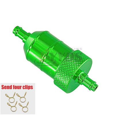 Νέο Universal 8mm Καθαριστικό φίλτρου καυσίμου βενζίνης CNC αλουμίνιο για ποδήλατο βρωμιάς μοτοσικλέτας ATV Quad Inline φίλτρο καυσίμου αερίου πετρελαίου