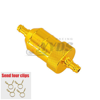 Νέο Universal 8mm Καθαριστικό φίλτρου καυσίμου βενζίνης CNC αλουμίνιο για ποδήλατο βρωμιάς μοτοσικλέτας ATV Quad Inline φίλτρο καυσίμου αερίου πετρελαίου