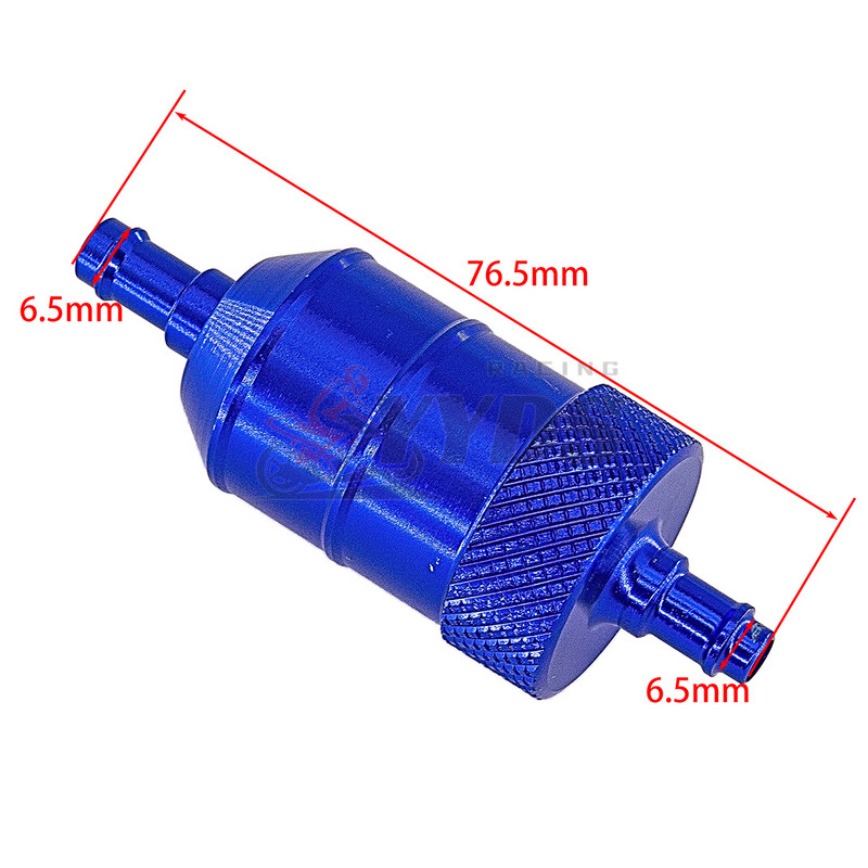 Νέο Universal 8mm Καθαριστικό φίλτρου καυσίμου βενζίνης CNC αλουμίνιο για ποδήλατο βρωμιάς μοτοσικλέτας ATV Quad Inline φίλτρο καυσίμου αερίου πετρελαίου