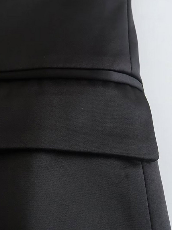 Moodsad Olkaimeta vestikomplektid Naiste elegantsed üherealised varrukateta topid, 2-osaline komplekt vabaaja kontori naiste pükste ülikonnad