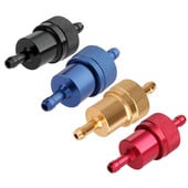 Ενσωματωμένο φίλτρο λαδιού μοτοσικλέτας γενικής χρήσης 1/4" 6mm CNC κράμα αλουμινίου Pit Dirt Bike μοτοσικλετών ATV Τετραπλό φίλτρα καυσίμου 4 χρωμάτων