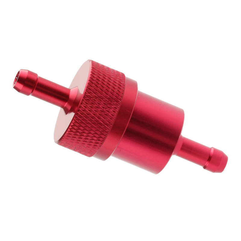 Ενσωματωμένο φίλτρο λαδιού μοτοσικλέτας γενικής χρήσης 1/4" 6mm CNC κράμα αλουμινίου Pit Dirt Bike μοτοσικλετών ATV Τετραπλό φίλτρα καυσίμου 4 χρωμάτων