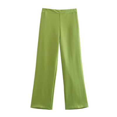 Elegantni jednobojni sako bez rukava bez rukava za žene Elegantni komplet ravnih hlača visokog struka širokih nogavica 2022. Ljeto 2022.