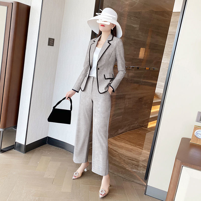 2022 ținute de toamnă costum jachetă seturi două piese pentru femei toamnă birou moda damă blazer și pantaloni set de costume 2 piese elegante