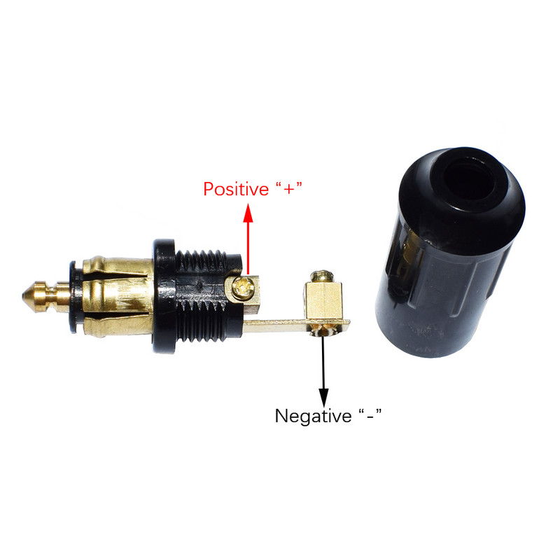 3tk/2tk DIY DIN Hella meessoost pistik toiteploki pistik Euroopa tüüpi 12v sigaretisüütaja adapteri pistik sobib BMW mootorratastele