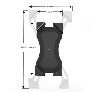 Кормило на мотоциклет Велосипед Мобилен мобилен телефон Монтаж Държач Поддържа велосипед Стойка за телефон За 4-6,5 инча За Samsung Huawe Xiaomi