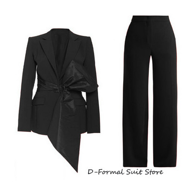 Žensko dvodijelno visoko ulično odijelo, modno usko radno odijelo, komplet smokinga sa šiljatim reverom za zabavu, sportski kostim ženski