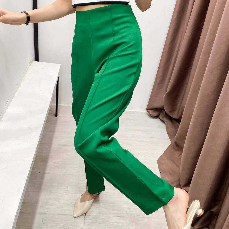 ΓΥΝΑΙΚΕΙΑ TRAF Νέο 2022 Σετ Διακόσμηση Τσέπης Κοστούμι μακρυμάνικο με κουμπιά μπλέιζερ Γυναικείο ψηλόμεσο παντελόνι με πλισέ