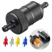 Filtru de combustibil reutilizabil din aliaj de aluminiu de 8 mm pentru curățarea filtrului de combustibil pentru motocicletă Pit Dirt Bike ATV Accesorii pentru motociclete