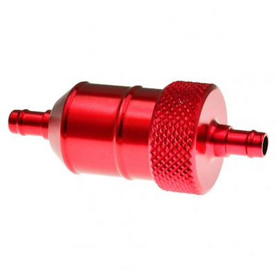 Filtru de combustibil reutilizabil din aliaj de aluminiu de 8 mm pentru curățarea filtrului de combustibil pentru motocicletă Pit Dirt Bike ATV Accesorii pentru motociclete