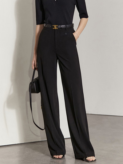 Amii Minimalism Blazer de vară pentru femei Mâneci scurte Office Lady Jachetă lungă Talie înaltă Pantaloni drepți Pantaloni de femeie 12230101