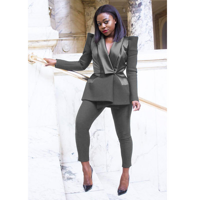 Αφρικανικά μαύρα γυναικεία κοστούμια Summer Leisure Slim Fit Βραδινό πάρτι Prom Blazer Σμόκιν με κόκκινο χαλί (τζάκετ + παντελόνι)