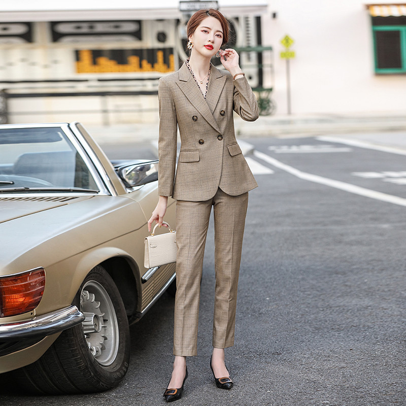 Visokokvalitetna tkanina Svečana ženska poslovna odijela OL stilovi Jesen Zima Odijela s hlačama Profesionalne ženske uredske hlače Odijela sakoi