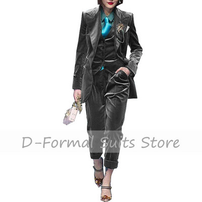 Costum 3 piese pentru femei, formal, slim, epocă.