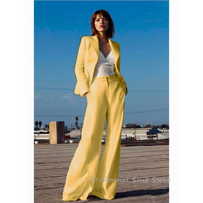 Set de damă din 2 piese temperament elegant salopete formale de afaceri personalizate بذلات بليزر نسائية