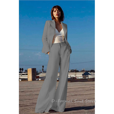 Set de damă din 2 piese temperament elegant salopete formale de afaceri personalizate بذلات بليزر نسائية