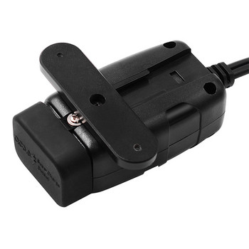 Αδιάβροχη φόρτιση μοτοσυκλετών Κιτ διπλού φορτιστή USB με διακόπτη βολτόμετρου QC3.0 Fast Charge SAE σε USB 24W + 24W
