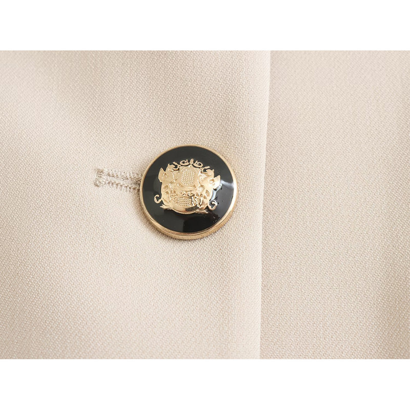 Γυναικείο Φθινόπωρο 2022 Νέα Casual Fashion Chic Slim Fit Blazer Ρετρό μακρυμάνικο τσέπες μονόχρωμο y2k Μπλουζάκι + Παντελόνι Mujer