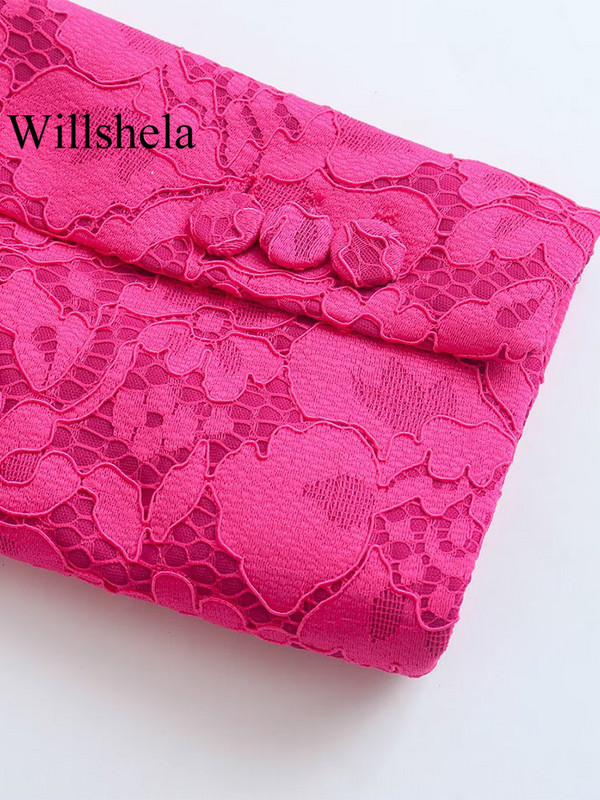 Willshela Costume pentru femei 2 piese Blazer cu un singur piept și pantaloni vintage cu fermoar în față Set de pantaloni pentru femei de birou