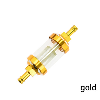 8mm/0,31" CNC κράμα αλουμινίου γυαλί μοτοσικλέτας καυσίμου καυσίμου βενζίνης Φίλτρο μοτοσικλέτας για ATV Dirt Pit Bike Motocross