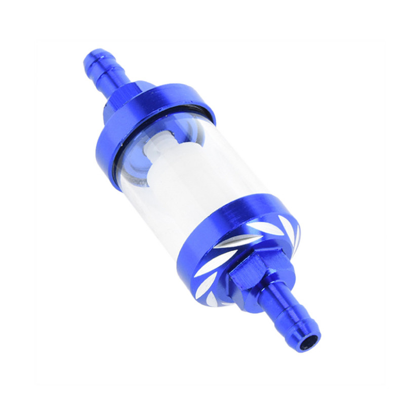 8mm/0,31" CNC κράμα αλουμινίου γυαλί μοτοσικλέτας καυσίμου καυσίμου βενζίνης Φίλτρο μοτοσικλέτας για ATV Dirt Pit Bike Motocross