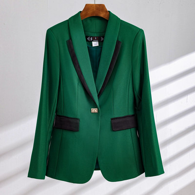2022 Φθινόπωρο, Χειμώνας Επίσημο Γυναικείο Πράσινο Μπλέιζερ Γυναικεία επαγγελματικά κοστούμια με σετ Εργασίας Ενδύματα γραφείου Παντελόνι σε μέγεθος 5XL Μπουφάν