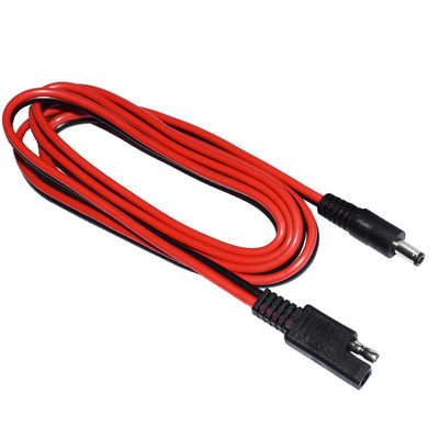 SAE spraudnis līdzstrāvas 5,5 mm x 2,1 mm vīrišķajiem kabeļiem ar SAE polaritātes reversu un 8 mm līdzstrāvas adapteri automobiļu RV saules paneļa 4,92 FT/1,5 m