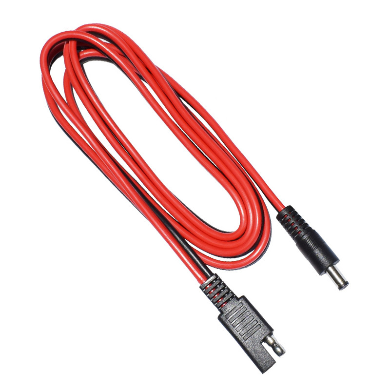 SAE spraudnis līdzstrāvas 5,5 mm x 2,1 mm vīrišķajiem kabeļiem ar SAE polaritātes reversu un 8 mm līdzstrāvas adapteri automobiļu RV saules paneļa 4,92 FT/1,5 m