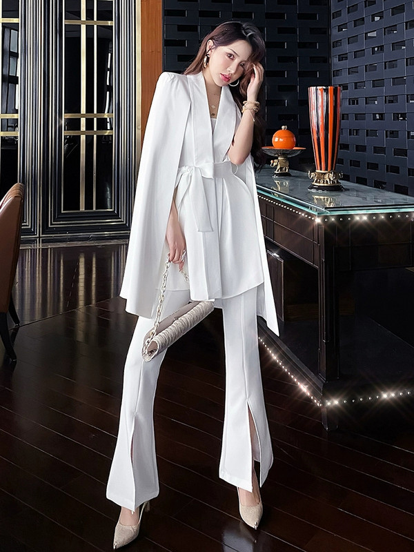 Γυναικείο παντελόνι Επίσημο κοστούμι γραφείου Lady Elegant OL Temperament Work Casual Παντελόνι Σάλι μανδύα σακάκι σακάκι Σετ Γυναικεία