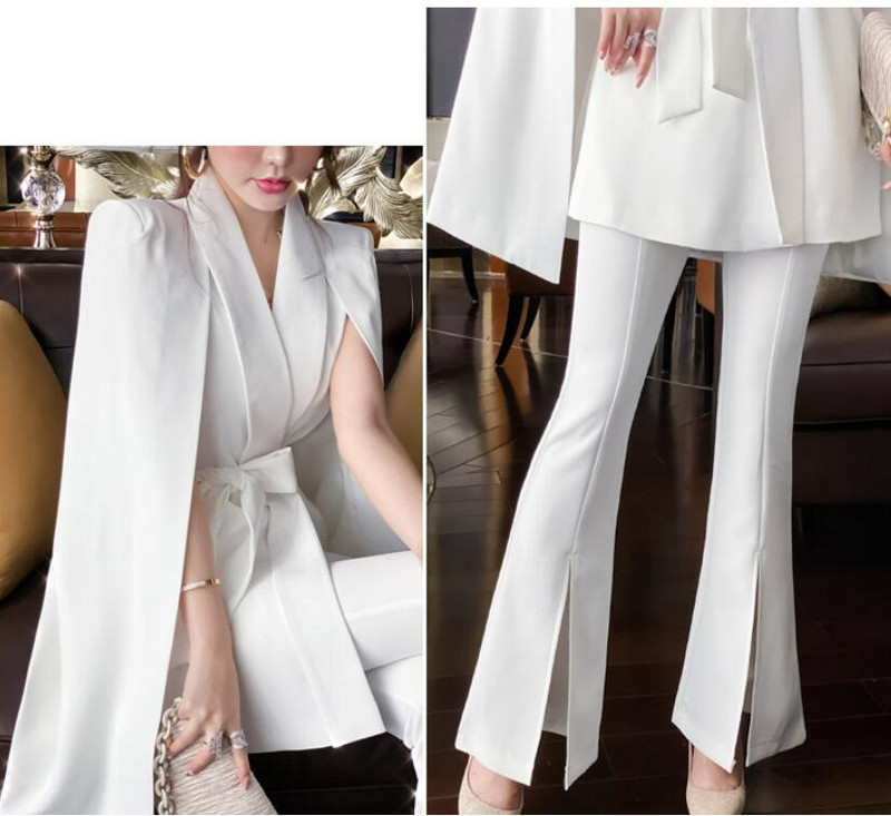 Γυναικείο παντελόνι Επίσημο κοστούμι γραφείου Lady Elegant OL Temperament Work Casual Παντελόνι Σάλι μανδύα σακάκι σακάκι Σετ Γυναικεία